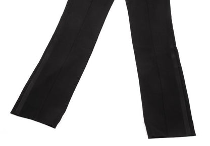 BALENCIAGA Black Blend Side Stripe Tapered Pants Size 38
