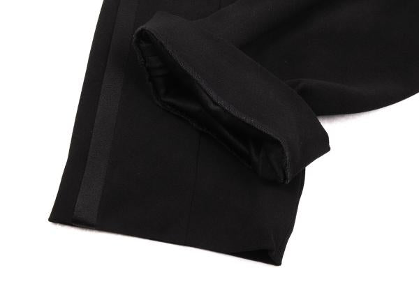 BALENCIAGA Black Blend Side Stripe Tapered Pants Size 38