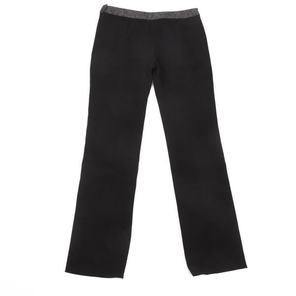 BALENCIAGA Black Blend Side Stripe Tapered Pants Size 38