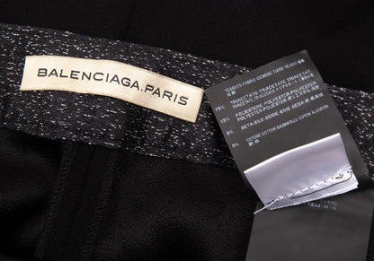 BALENCIAGA Black Blend Side Stripe Tapered Pants Size 38