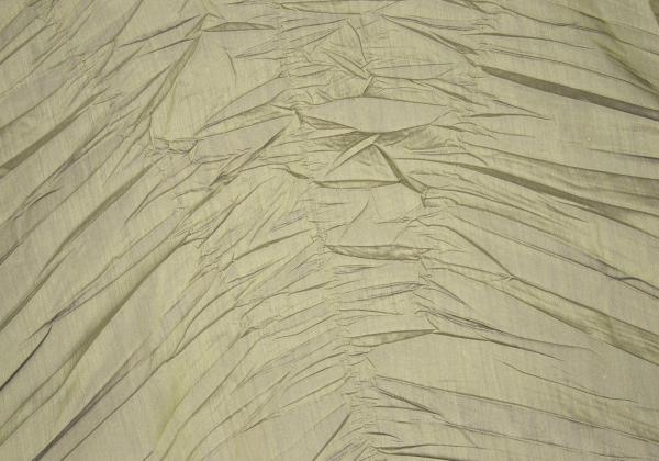 ISSEY MIYAKE MEN Poly Wrinkled Shirt Khaki Size XL
