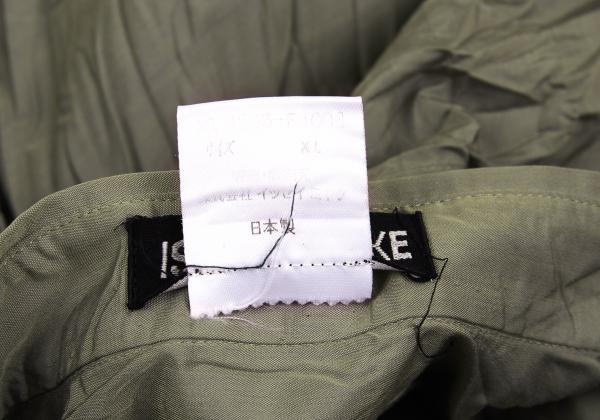ISSEY MIYAKE MEN Poly Wrinkled Shirt Khaki Size XL