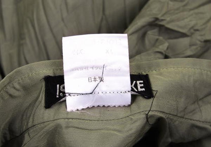 ISSEY MIYAKE MEN Poly Wrinkled Shirt Khaki Size XL