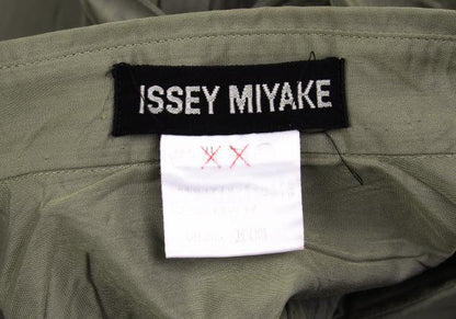 ISSEY MIYAKE MEN Poly Wrinkled Shirt Khaki Size XL