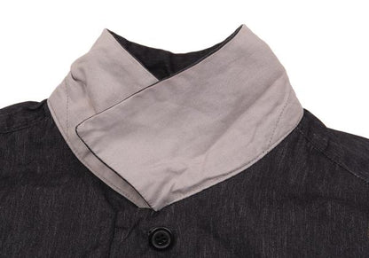 ISSEY MIYAKE MEN Charcoal Cotton Chambray Shirt Size M