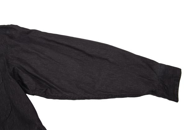 ISSEY MIYAKE MEN Charcoal Cotton Chambray Shirt Size M