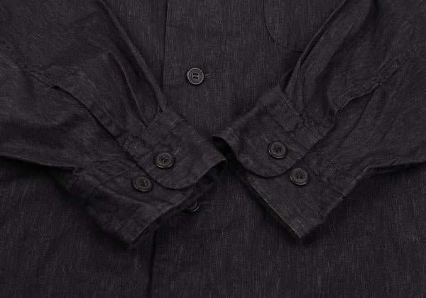 ISSEY MIYAKE MEN Charcoal Cotton Chambray Shirt Size M