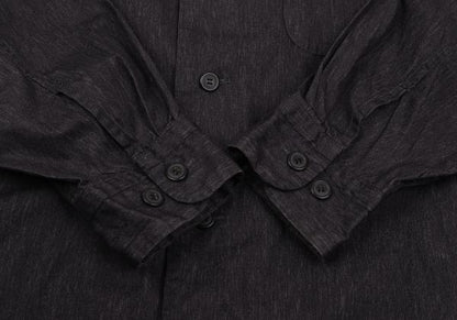ISSEY MIYAKE MEN Charcoal Cotton Chambray Shirt Size M