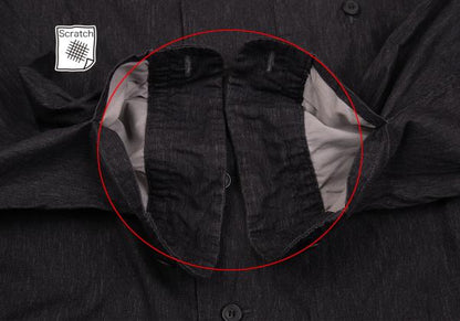 ISSEY MIYAKE MEN Charcoal Cotton Chambray Shirt Size M