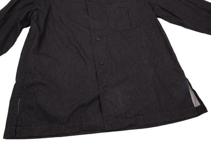 ISSEY MIYAKE MEN Charcoal Cotton Chambray Shirt Size M