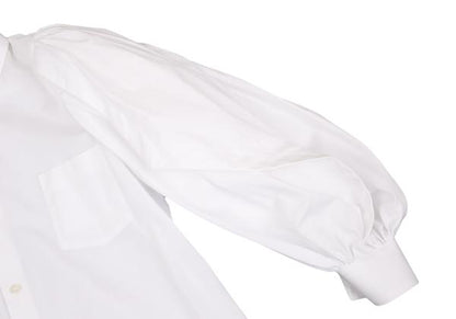 COMME des GARCONS 24SS Puff Sleeve Long Shirt White Size S
