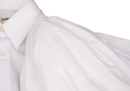 COMME des GARCONS 24SS Puff Sleeve Long Shirt White Size S