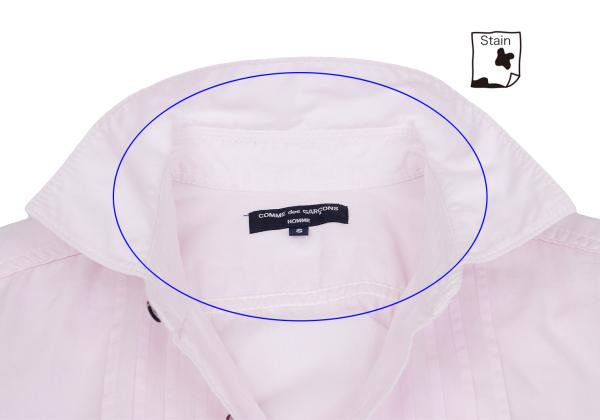 COMME des GARCONS HOMME Light Pink Pintuck Shirt Size S