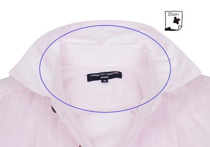COMME des GARCONS HOMME Light Pink Pintuck Shirt Size S