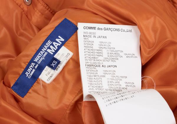 JUNYA WATANABE MAN CDG Mixed Material Jacket Orange Size XS