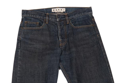 MARNI Knee Patch Slim Jeans Indigo Size 28