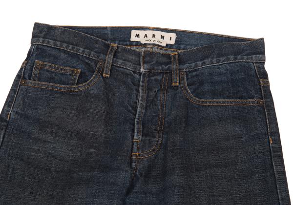 MARNI Knee Patch Slim Jeans Indigo Size 28