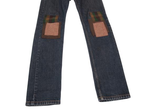 MARNI Knee Patch Slim Jeans Indigo Size 28
