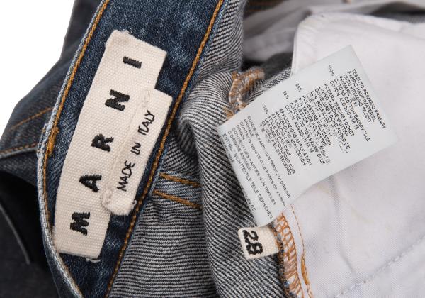 MARNI Knee Patch Slim Jeans Indigo Size 28