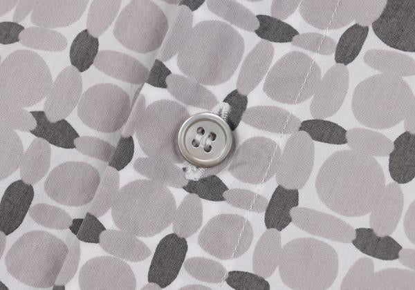 MARNI Cotton All-Over Pattern S/S Shirt Gray Size 44