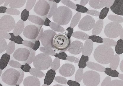 MARNI Cotton All-Over Pattern S/S Shirt Gray Size 44