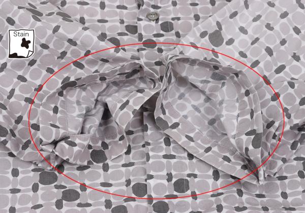 MARNI Cotton All-Over Pattern S/S Shirt Gray Size 44
