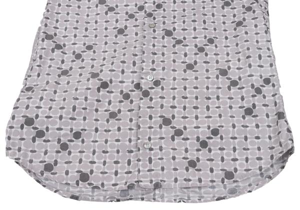 MARNI Cotton All-Over Pattern S/S Shirt Gray Size 44