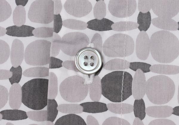 MARNI Cotton All-Over Pattern S/S Shirt Gray Size 44