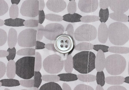 MARNI Cotton All-Over Pattern S/S Shirt Gray Size 44