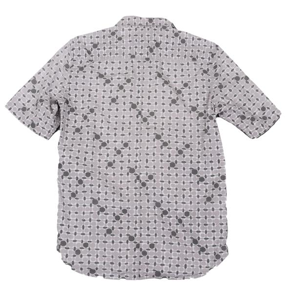 MARNI Cotton All-Over Pattern S/S Shirt Gray Size 44