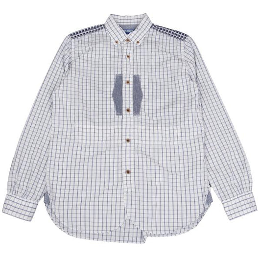 JUNYA WATANABE MAN CDG Patch Check Shirt White Size XS