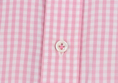 Junya Watanabe Man CdG Check Round Collar Shirt Pink Size S