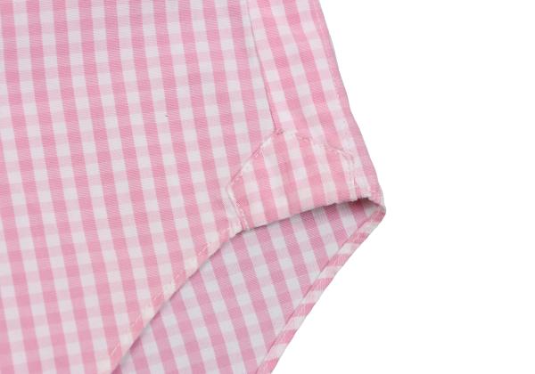 Junya Watanabe Man CdG Check Round Collar Shirt Pink Size S