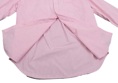 Junya Watanabe Man CdG Check Round Collar Shirt Pink Size S