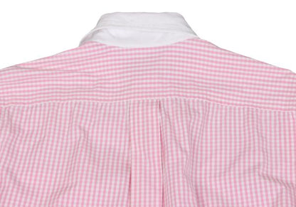 Junya Watanabe Man CdG Check Round Collar Shirt Pink Size S