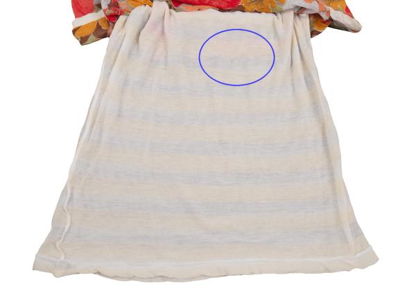 Yohji Yamamoto NOIR Gray Floral Layered T-Shirt Size 2
