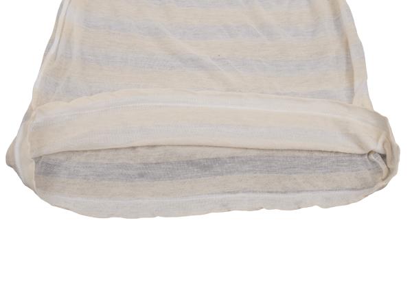 Yohji Yamamoto NOIR Gray Floral Layered T-Shirt Size 2