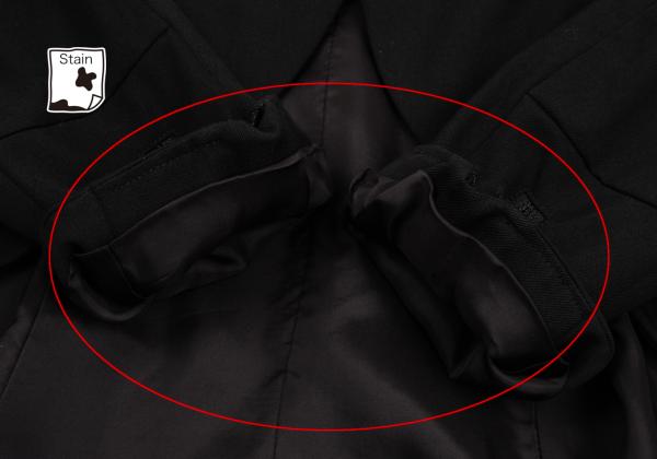 Y's Wool Gabardine Zip Pocket Tail Jacket Black Size 2