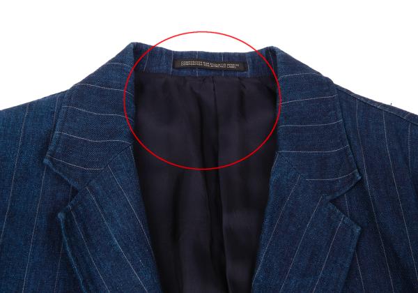 Yohji Yamamoto POUR HOMME Indigo Dye Jacket Blue Size 4