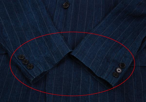 Yohji Yamamoto POUR HOMME Indigo Dye Jacket Blue Size 4