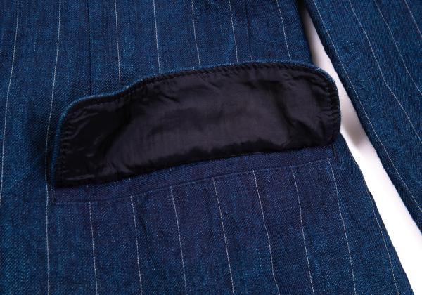 Yohji Yamamoto POUR HOMME Indigo Dye Jacket Blue Size 4