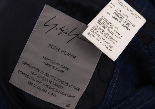 Yohji Yamamoto POUR HOMME Indigo Dye Jacket Blue Size 4