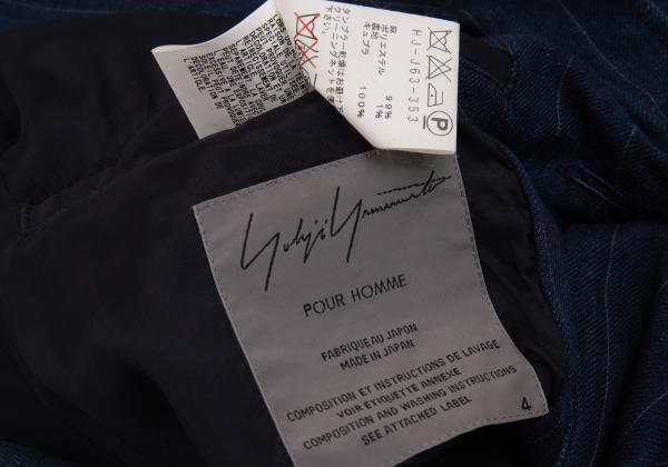 Yohji Yamamoto POUR HOMME Indigo Dye Jacket Blue Size 4