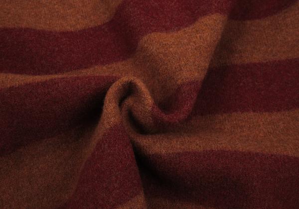 Yohji Yamamoto POUR HOMME Wool Border Sweater Orange Size 3