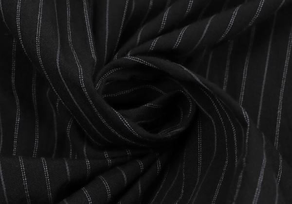 Y's for men Zigzag Stripe Panel Shirt Black Cotton Size 3