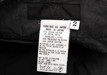 Y's for men Metal Blend Straight Pants Gray Size 2