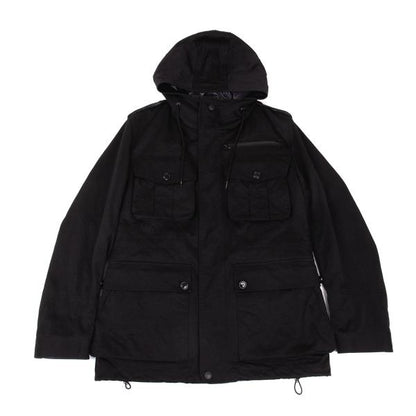 Y-3 Checker Quilted Detachable Hood Jacket Black Size M