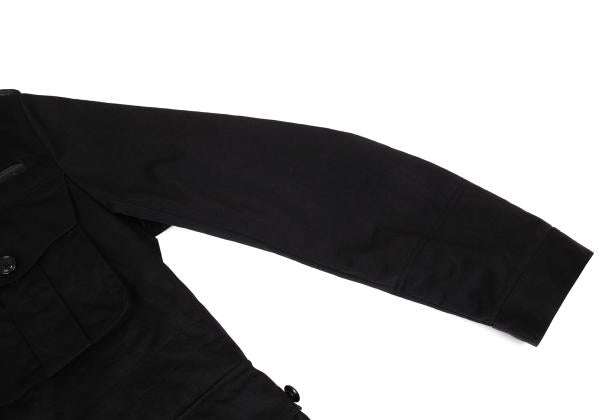Y-3 Checker Quilted Detachable Hood Jacket Black Size M