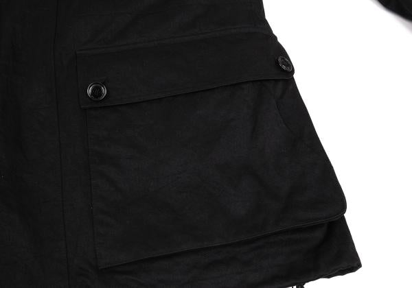 Y-3 Checker Quilted Detachable Hood Jacket Black Size M