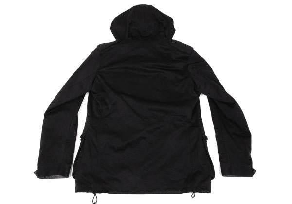 Y-3 Checker Quilted Detachable Hood Jacket Black Size M